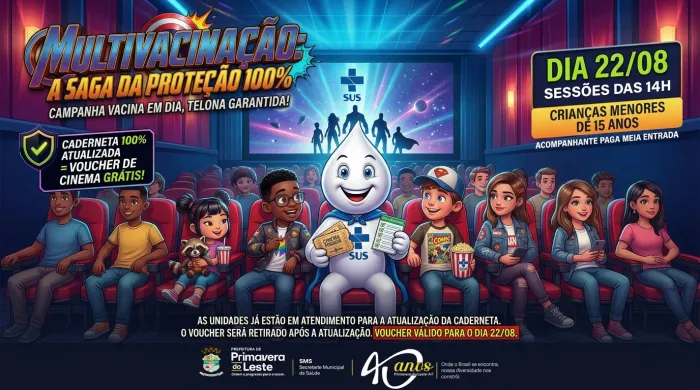 Primavera do Leste promove Dia D de multivacinação com ações especiais para crianças