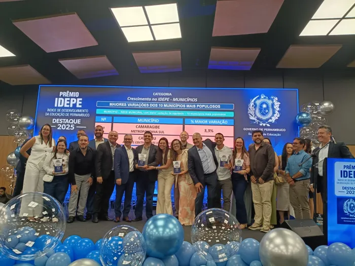 Educação Municipal de Caruaru se destaca no Prêmio IDEPE com liderança em desempenho estudantil