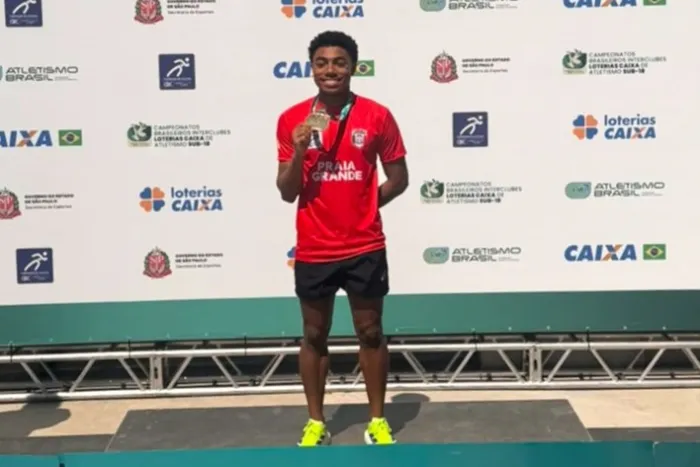 Cai novo ‘raio’ no Time PG de Atletismo! Henrique Carvalho é campeão Brasileiro sub-18