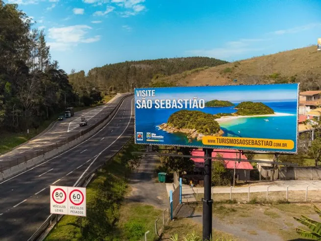 Parceria permite ampliar divulgação do destino turístico de São Sebastião na Rodovia dos Tamoios