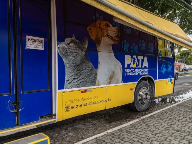 PATA móvel amplia atendimento para animais na Costa Sul de São Sebastião nesta semana