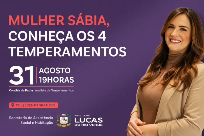 Prefeitura convida mulheres para palestra especial de autoconhecimento