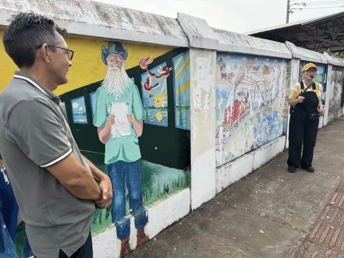 Com verba do FMIC, murais da ferrovia ganham site no sábado 