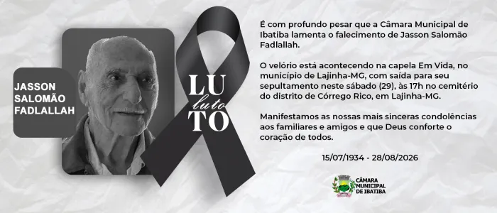 Foto: Reprodução/Câmara de Ibatiba - ES