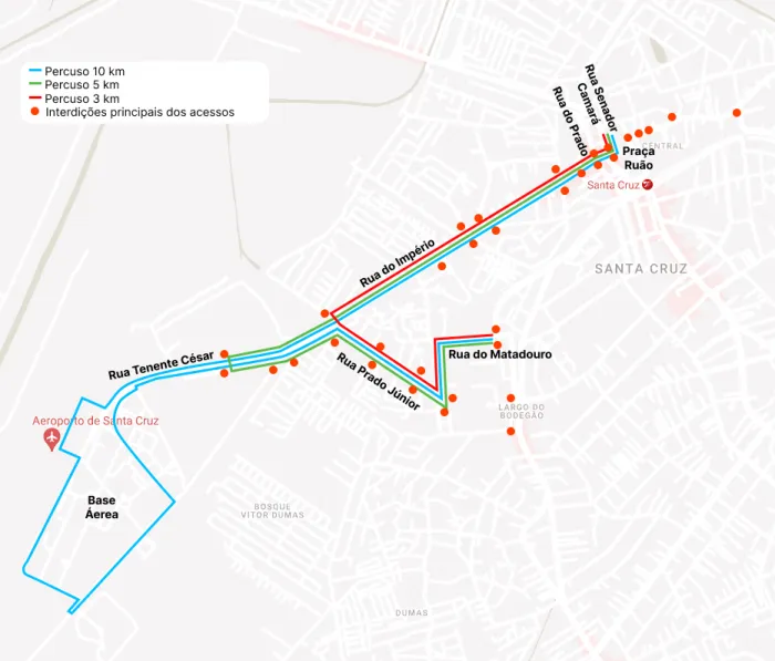 CET-Rio realiza operação de trânsito para a corrida e caminhada 10k Ternium, em Santa Cruz
