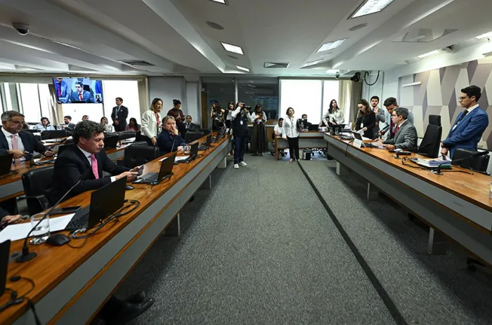 Reunião de instalação da comissão mista da MP 1.375, no início de agosto - Foto: Saulo Cruz/Agência Senado