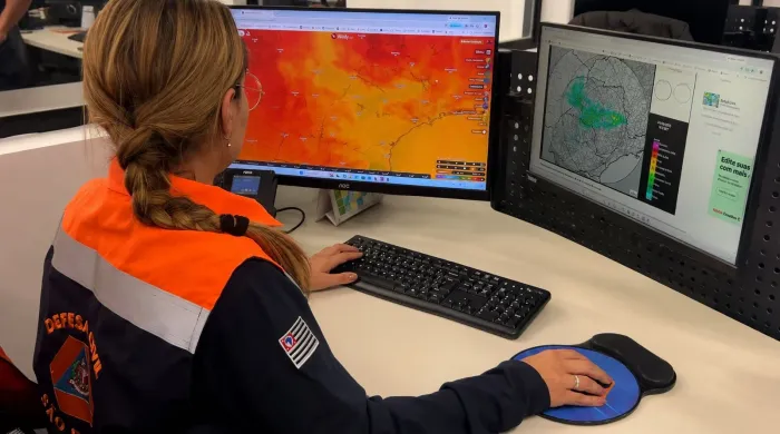 Clima híbrido: estado de SP registra chuva de granizo e incêndios em vegetação neste sábado (29)