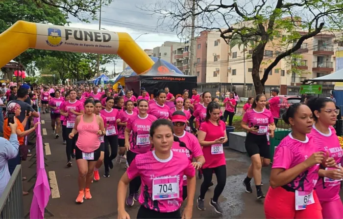 Corrida e Caminhada Mexa-se por Elas integra programação do Outubro Rosa e teve grande adesão na edição de 2025.Foto – Assecom/Arquivo