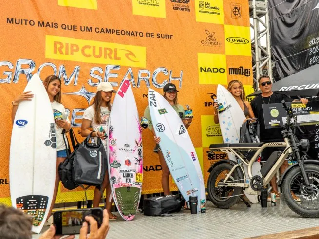 Nova geração do surfe brasileiro mostra alto nível no Rip Curl GromSearch Brasil São Sebastião
