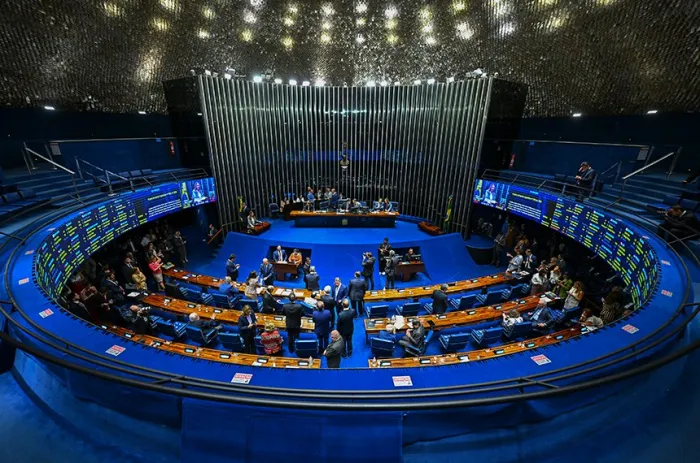 O Plenário durante a sessão desta terça - Foto: Ton Molina/Agência Senado