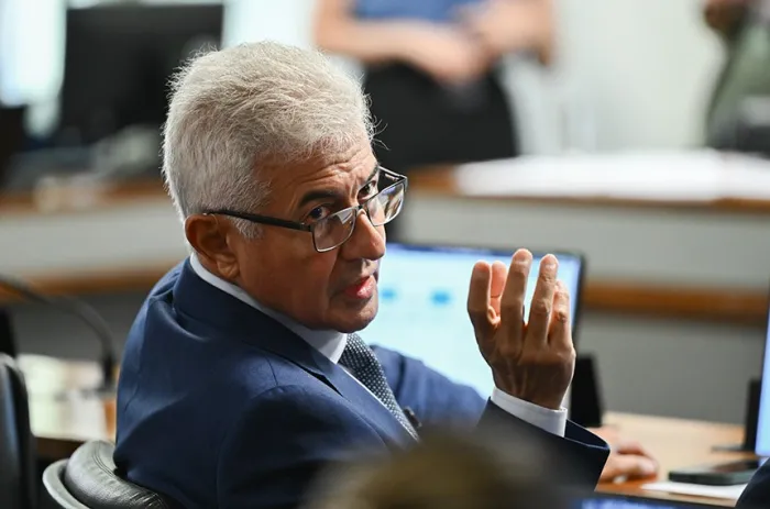 Relator do projeto, senador Astronauta Marcos Pontes destaca a tradição do basquete em Franca - Foto: Saulo Cruz/Agência Senado