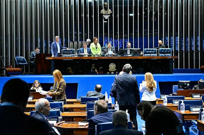 O Plenário do Senado durante as votações desta quarta-feira - Foto: Waldemir Barreto/Agência Senado