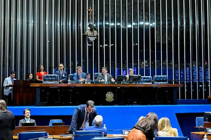 O Plenário do Senado durante as votações desta quinta-feira - Foto: Waldemir Barreto/Agência Senado