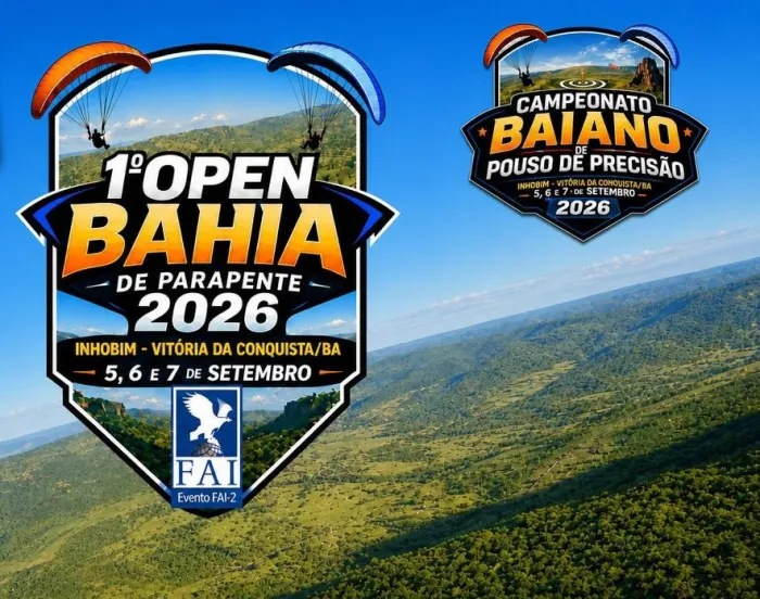 1º Open Bahia de Parapente reúne pilotos de todo o Brasil em Vitória da Conquista