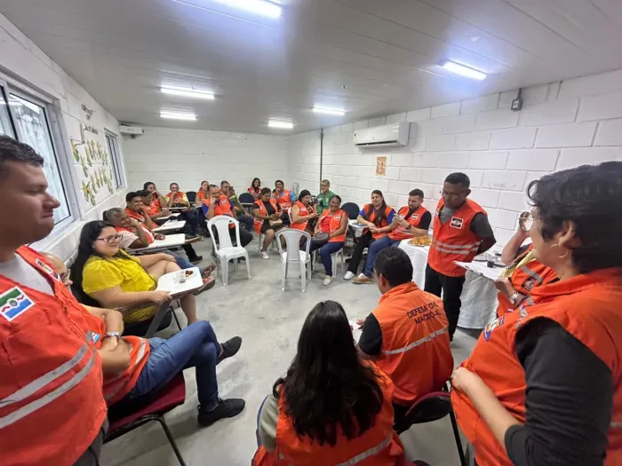 Encontro reuniu representantes de várias comunidades da capital, que são parte do Núcleo Comunitário de Defesa Civil. Foto: Defesa Civil Maceió