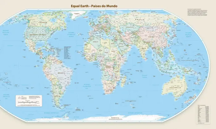 © Mapa Equal Earth Map