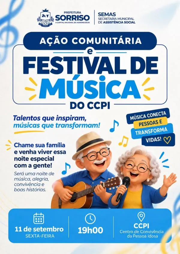 Festival de Música e Ação Comunitária agitam o CCPI nesta semana