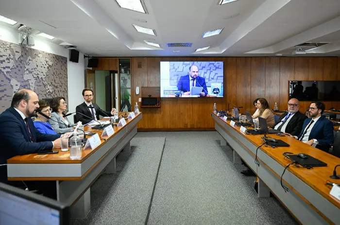 Conselheiros e especialistas participam de audiência pública do CCS sobre regulação de redes sociais - Foto: Carolina Curi/Agência Senado