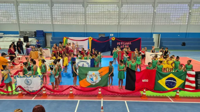 Festival de Ginástica Rítmica da Sedec emociona público e reúne dezenas de estudantes
