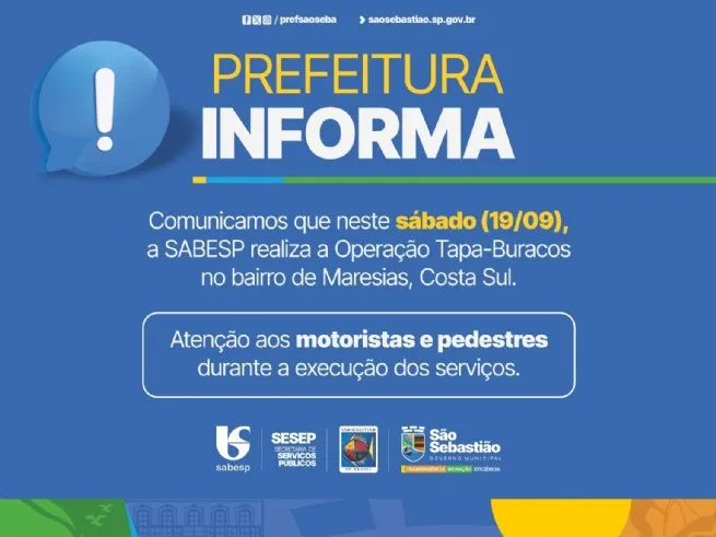 Foto: Reprodução/Prefeitura de São Sebastião - SP
