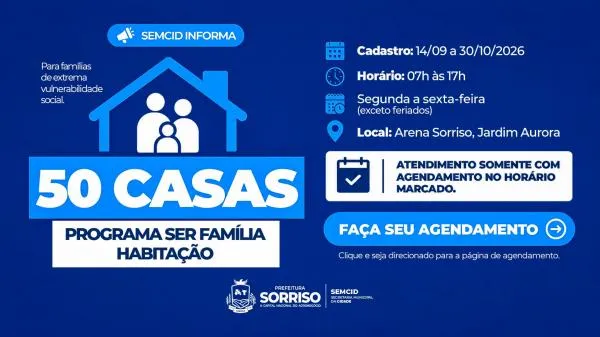 Prefeitura já efetivou 158 cadastros para as 50 casas do Ser Família Habitação