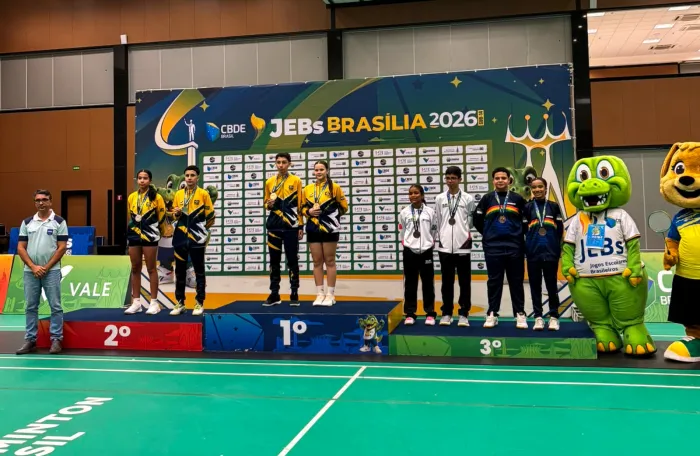 Badminton de Lucas do Rio Verde conquista resultados expressivos nos Jogos Escolares Brasileiros