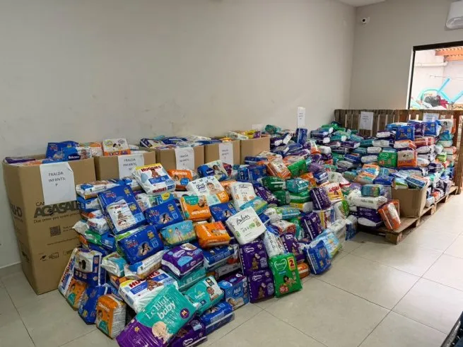 Corrida da Independência arrecada mais de 1.7 mil fraldas para famílias atendidas pelo Fundo Social 