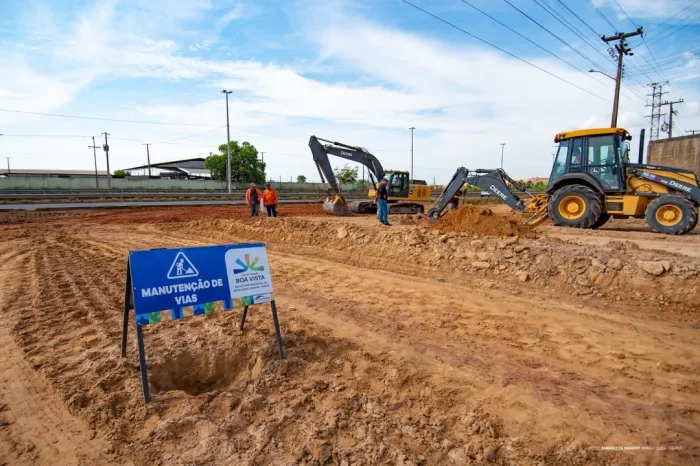 DR. AIRTON ROCHA - Obra de conexão entre a avenida Uiramutã e BR-174 amplia mobilidade em Boa Vista