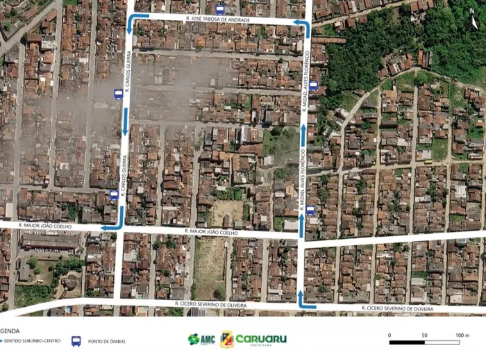 Nota informativa – AMC amplia o itinerário das linhas de ônibus no bairro das Rendeiras, em Caruaru