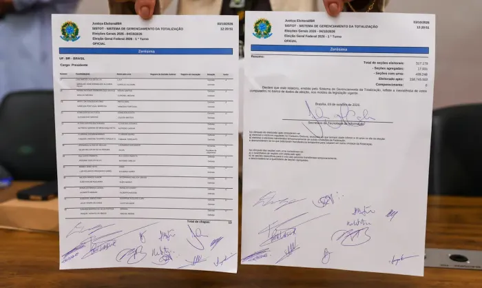 TSE faz teste final de sistemas e emite zerézima