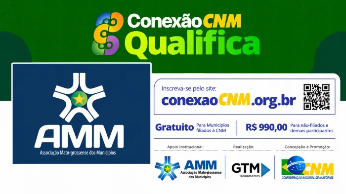 Conexão CNM Qualifica oferece cinco cursos para gestores municipais em Cuiabá em outubro