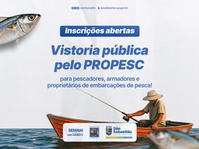 Governo federal abre solicitações para vistoria pública de embarcações de pesca até 30 de novembro