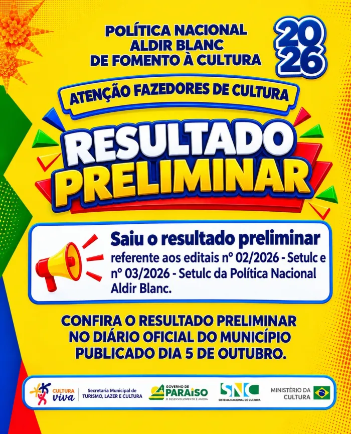 Foto: Reprodução/Prefeitura de Paraíso - TO