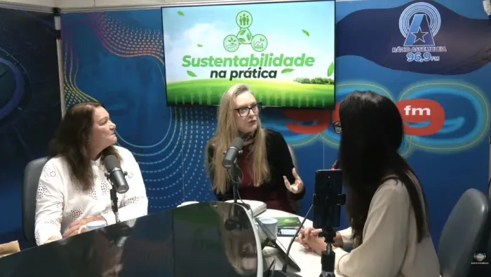 Raquel Brum e Sandra Bastos foram recebidas no estúdio da Rádio Assembleia