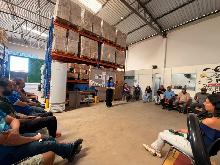 Servidores da Smed participam de ação sobre segurança no trabalho promovida pelo Nast