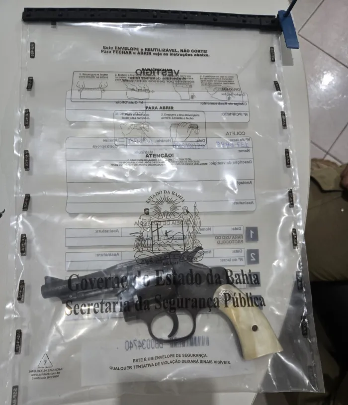 Arma de fogo e celular de investigado por tentativa de homicídio são apreendidos em Barra da Estiva