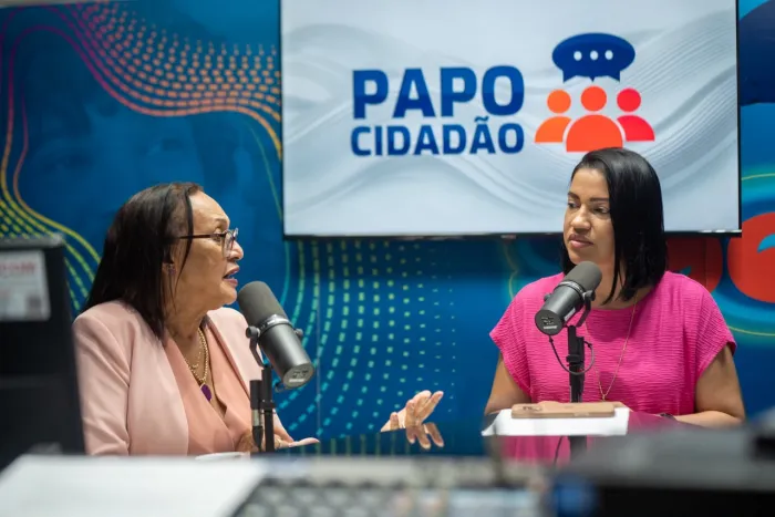 A apresentadora Milena Dutra entrevistou a assistente social Isabel Lopizic