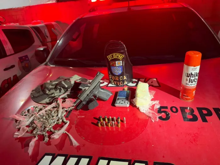 Material apreendido durante ação da Polícia Militar - Ascom PMAL