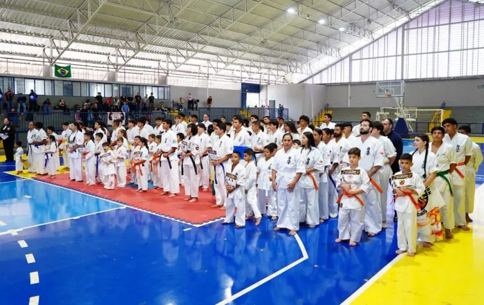 Competição aconteceu no Ginásio Municipal de Esportes e reuniu judocas de Mato Grosso do Sul, do Pará e do Paraná. Divulgação/Assecom