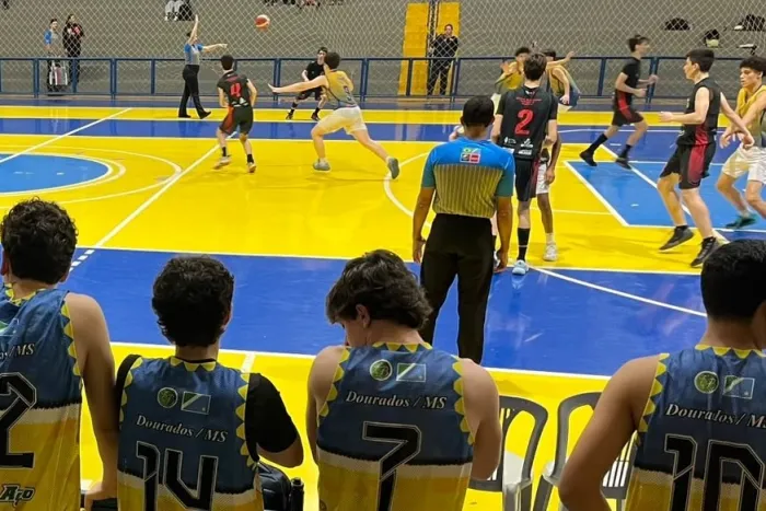 Campeonato estadual de basquete sub-16 movimentou Dourados no final de semana prolongado. Divulgação/Assecom