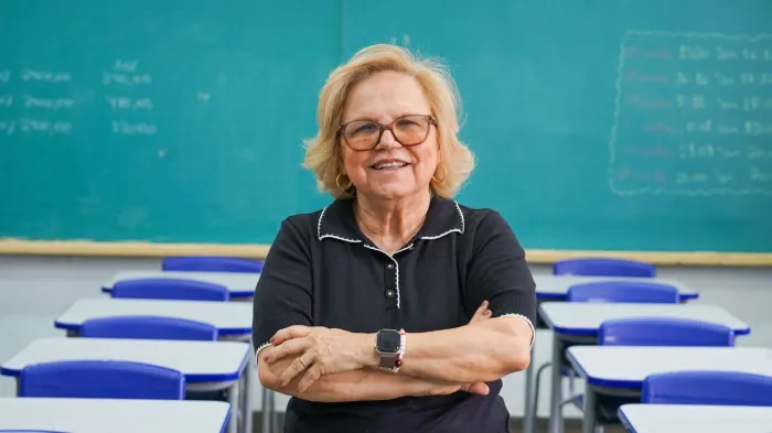 Creusa encontra na sala de aula sua motivação
