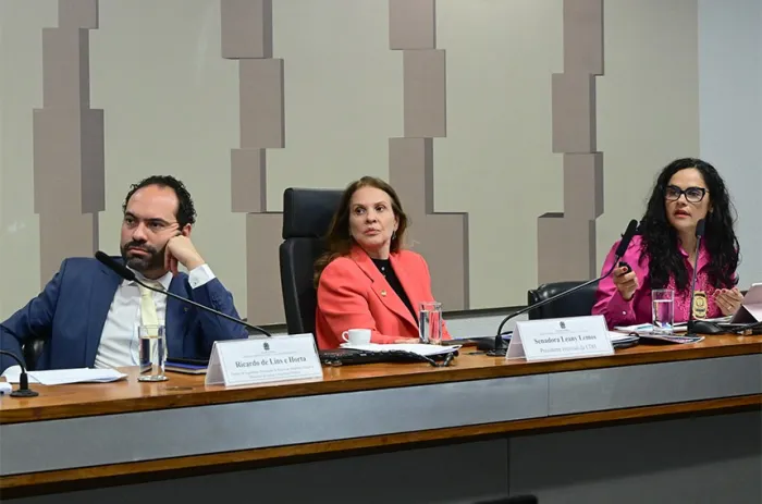 A audiência foi presidida pela senadora Leany Lemos (C) - Foto: Geraldo Magela/Agência Senado