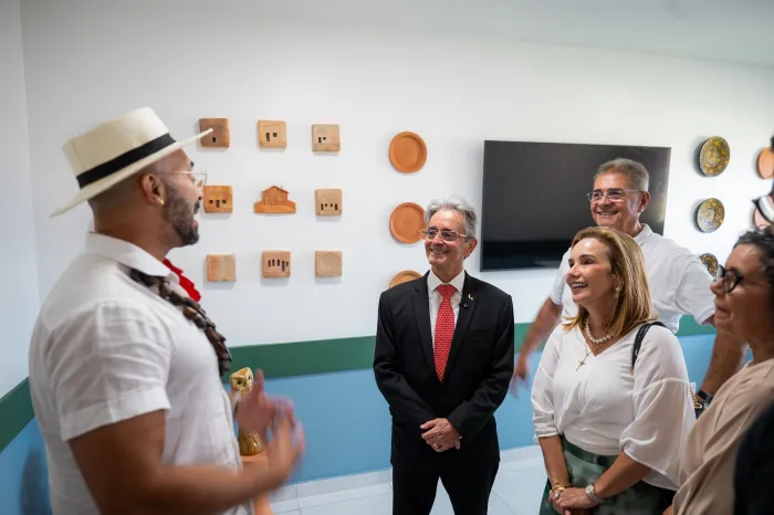 Bittencourt foi recebido pelo diretor do campus e pela reitora eleita - Edvan Ferreira
