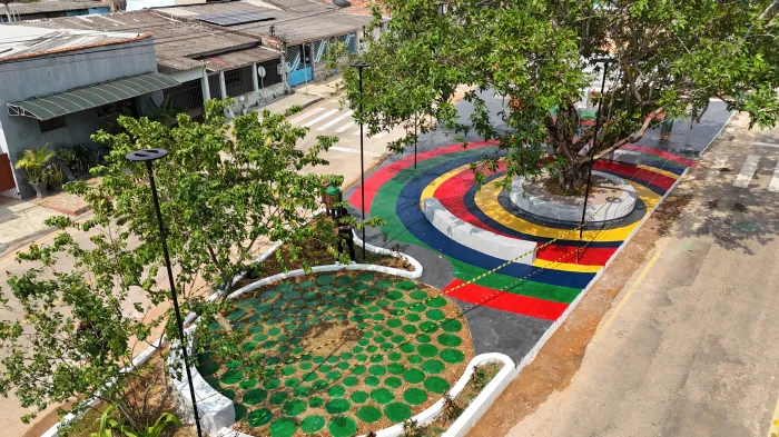 O nome foi mantido no novo parque por sua associação ao formato da área e à identidade do bairro