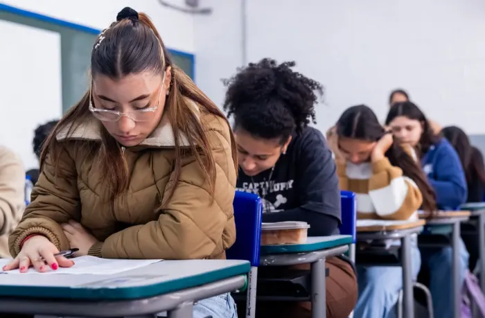 Os alunos terão acesso às notas na semana seguinte à aplicação, na Sala do Futuro Foto: Divulgação/Governo de SP