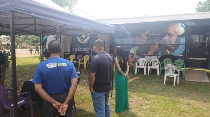 Equipe do Cadastro Único acompanhou o início das atividades e verificou as condições de atendimento aos moradores