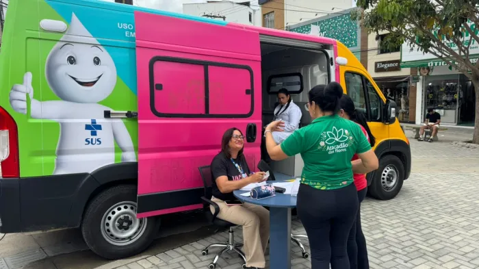 Vacimóvel: Secretaria Municipal de Saúde intensifica imunização com ação na Praça Nove de Novembro