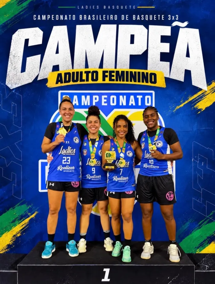 Não tem para ninguém! Time PG de basquete 3x3 feminino é campeão Brasileiro e dos Jogos Abertos