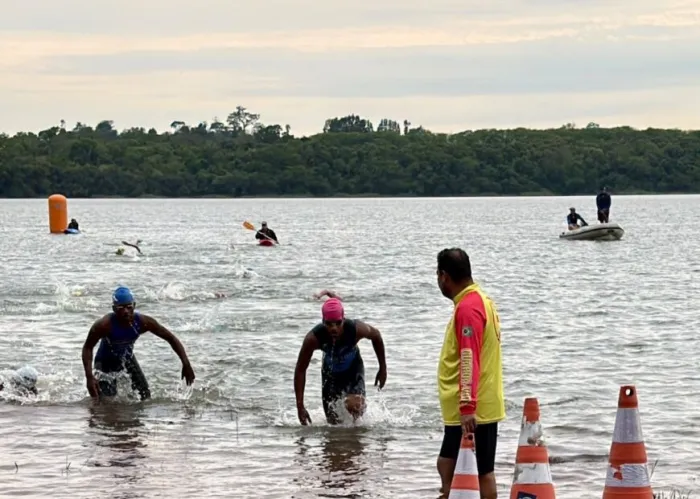 Guilherme dos Santos representou Rondônia na categoria masculina da modalidade, que combina natação, ciclismo e corrida, conquistando a  medalha de prata