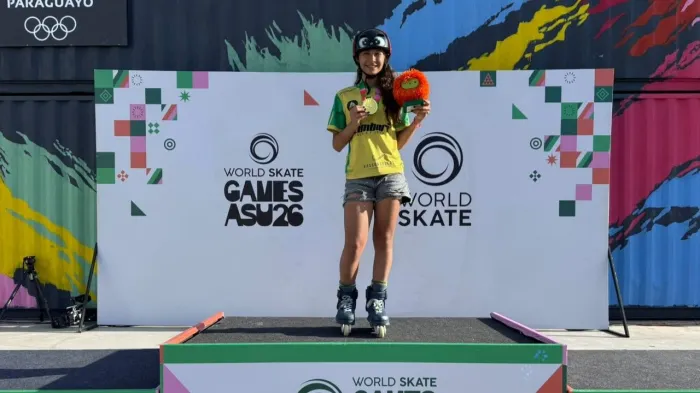 Representando Rio Preto, Joaninha é campeã mundial de patins park